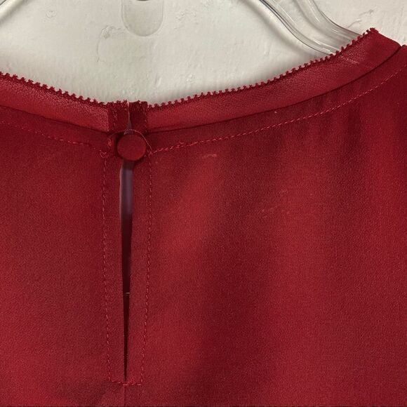 Soft Surroundings Dark Red Sleeveless Top Large - Picture 3 of 5